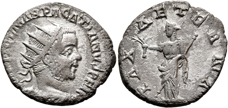 Pacatian, usurper, circa 248-249. Antoninianus (Silver, 21 mm, 4.05 g, 7 h), Vim...