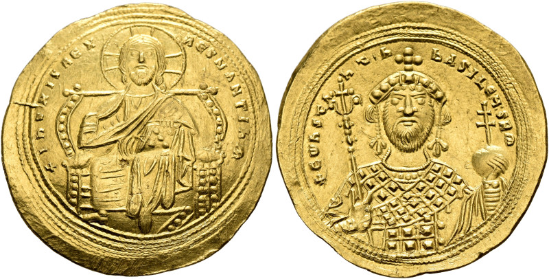 Constantine IX Monomachus, 1042-1055. Histamenon (Gold, 27 mm, 4.43 g, 5 h), Con...