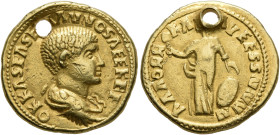 UNCERTAIN GERMANIC TRIBES, Aurum Barbarorum. Late 3rd-early 4th centuries. 'Aureus' (Gold, 19 mm, 7.41 g, 12 h), 'Derived Gordian Group B'. Imitating ...