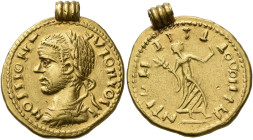 UNCERTAIN GERMANIC TRIBES, Aurum Barbarorum. Late 3rd-early 4th centuries. 'Aureus' (Gold, 21 mm, 6.64 g, 12 h), 'Derived Gordian Group C'. NOIIION- Y...