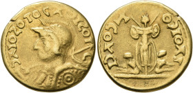 UNCERTAIN GERMANIC TRIBES, Aurum Barbarorum. Late 3rd-early 4th centuries. 'Aureus' (Gold, 20 mm, 5.99 g, 1 h), 'Probus Group'. Imitating Probus, 276-...