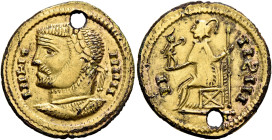 UNCERTAIN GERMANIC TRIBES, Aurum Barbarorum. Late 3rd-early 4th centuries. Aureus (Subaeratus, 20 mm, 2.79 g, 6 h), 'Plated Group'. Imitating Probus (...