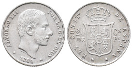 Philippinen, Alfonso XII. von Spanien 1874-1885, 20 Centimos 1884. 5,14 g. K/M 149. Sehr schön