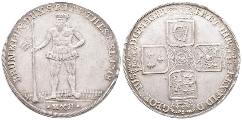 Braunschweig Calenberg Hannover, Georg I. 1714-1727, Reichstaler 1719, Zellerfel...