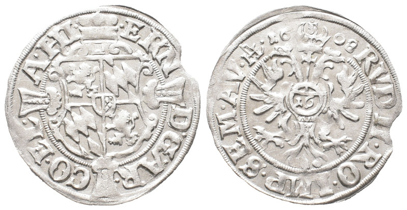 Hildesheim, Ernst von Bayern 1573-1612, Doppelschilling (1/16 Taler) 1608, Morit...