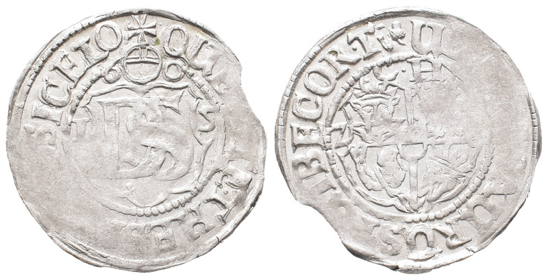 Mecklenburg Güstrow, Karl I. 1603-1610, Doppelschilling (1/16 Taler) 1605, Marie...