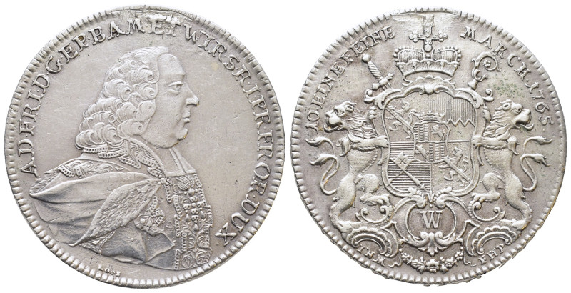 Würzburg, Adam Friedrich von Seinsheim 1755-1779, Konv.-Taler 1765, Würzburg. 27...