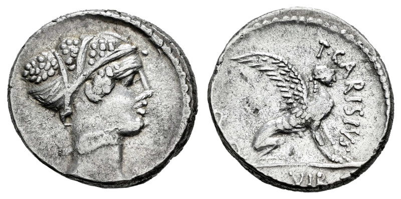 Carisius. T. Carisius. Denarius. 46 BC. Rome. (Ffc-552). (Craw-464/1). (Cal-390)...