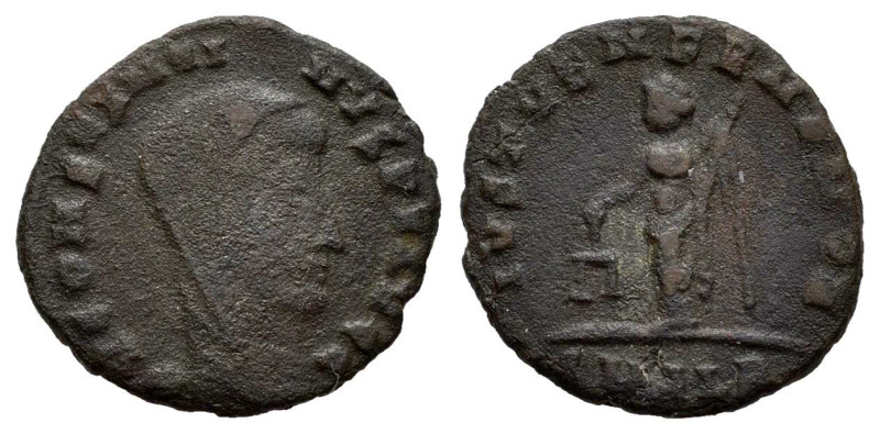 Divus Constatinus. 1/4 follis. 345-347 d.C. Alexandria. (Ric-VIII 28). Anv.: D V...