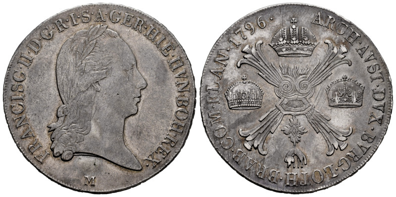 Austria. Franz II. Kronentaler (Crocione). 1796. Milano. M. (Km-239). (Dav-1390)...