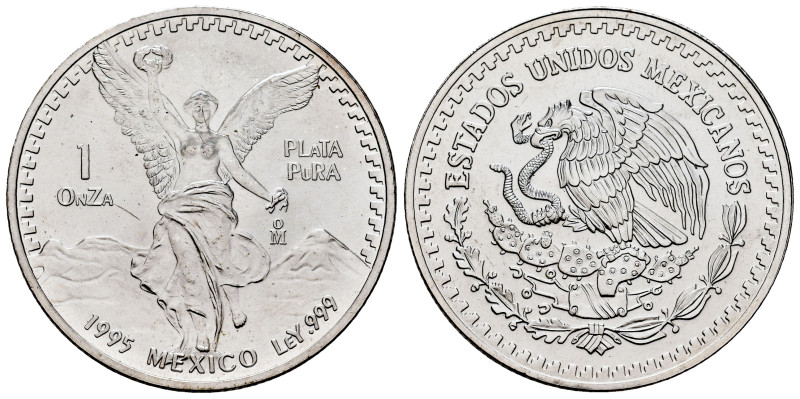 Mexico. 1 ounce. 1995. Mexico. (Km-494.4). Ag. 30,98 g. Plenty of original luste...