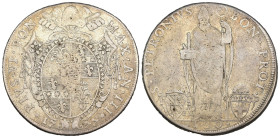 Bologna - Stato Pontificio - Pio VI (1775-1799) - Scudo Romano da 100 Baiocchi 1777 A.III - RARA - Mir. 2822/1 - Ag - gr. 25,91

qBB

SPEDIZIONE S...