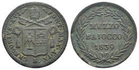Bologna - Stato Pontificio - Gregorio XVI (1831-1846) - Mezzo Baiocco 1839 IX - 4,44 g - MIR 3111/13; CNI 38

MB/BB

SPEDIZIONE SOLO IN ITALIA - S...