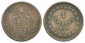 Bologna - Pio IX (1846-1870) - Quattrino 1854 anno IX - D/ ANN • IX • - RARA - Cu - 2,02 g - MIR 3150/3; CNI 61

BB

SPEDIZIONE SOLO IN ITALIA - S...