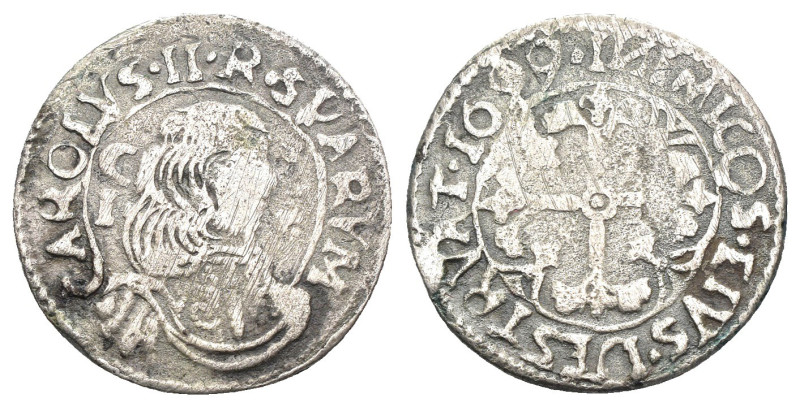 Cagliari - Carlo II di Spagna (1665-1700) - Reale 1699 - Ag - 2,26 g - MIR 88/8...