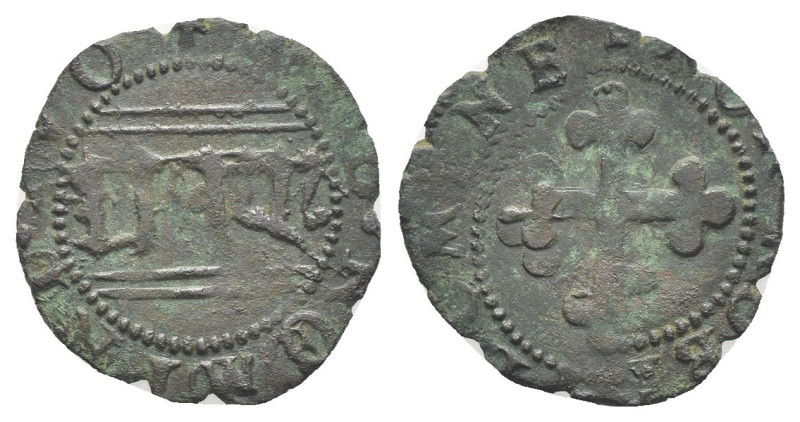 Messerano - Besso Ferrero Fieschi (1559-1584) - Soldo 1574 - gr. 0,72 - CNI 45/4...