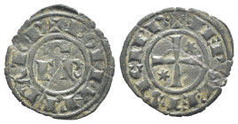 Messina o Brindisi - Federico II (1197-1250) - Denaro 1248 - R/ croce patente con stella nel 2° e nel 3° quarto - Mi - 0,61g - Spahr 144

qBB

SPE...