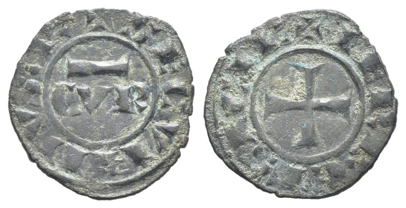 Messina - Corrado II (1254-1258) - Denaro - D/ CVR R/ croce patente - Mi - 0,62 ...