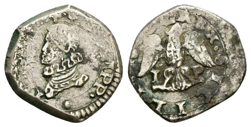 Messina - Regno di Sicilia - Filippo IV (1621-1665) - Tarì 1621-1632 Sigle IP - ...