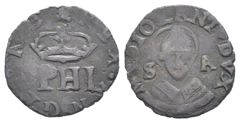 Milano - Filippo II (1556-1598) - Dominazione Spagnola - 1 Trillina - Gr. 0,85 -...