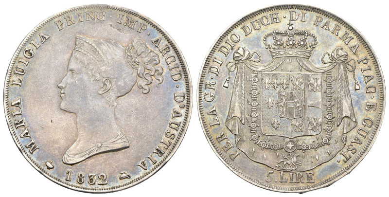 Parma - Maria Luigia (1815-1847) - 5 Lire 1832 - MOLTO RARA (R2) - Ag - 24,78 g...