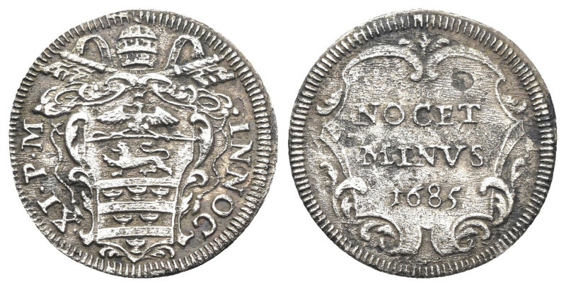 Roma - Innocenzo XI (1676-1689) - Grosso 1685 - Ag - 1,06g - CNI 113

qBB

S...