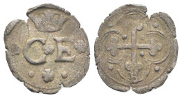 Carlo Emanuele I (1580-1630) - Quarto di Soldo CE coronate (II tipo) - gr. 0,81 - Cudazzo#773b

BB

SPEDIZIONE SOLO IN ITALIA - SHIPPING ONLY IN I...