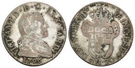 Vittorio Amedeo III (1773-1796) - 20 soldi 1796 - Torino - Biaggi 851c - NON COMUNE (NC) - 5,11 g - Mi

MB

SPEDIZIONE SOLO IN ITALIA - SHIPPING O...