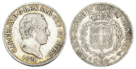 Carlo Felice (1821-1831) - 50 Centesimi 1828 Torino - R/ L in losanga e testa d'aquila - Ag - Gigante 93

MB/BB

SPEDIZIONE SOLO IN ITALIA - SHIPP...