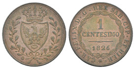 Carlo Felice (1821-1831) - 1 Centesimo 1826 Torino - R/ P in ovale e testa d'aquila - Gigante 113

SPL+

SPEDIZIONE SOLO IN ITALIA - SHIPPING ONLY...