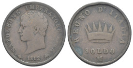 Napoleone I, Re d'Italia (1805-1814) - Soldo 1812 Milano - Pagani 77 - Cu

qBB

SPEDIZIONE SOLO IN ITALIA - SHIPPING ONLY IN ITALY