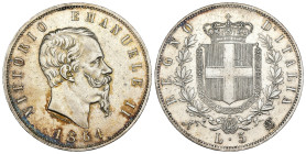 Vittorio Emanuele II (1861-1878) 5 Lire 1864, Napoli - Gig.35 - RARA - Ag

BB/qSPL

SPEDIZIONE SOLO IN ITALIA - SHIPPING ONLY IN ITALY