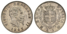 Vittorio Emanuele II (1878-1900) - 1 Lira 1863 Milano - Ag. (Mont. 204)

BB

SPEDIZIONE SOLO IN ITALIA - SHIPPING ONLY IN ITALY