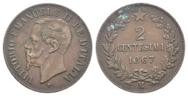 Vittorio Emanuele II (1861-1878) - 2 Centesimi 1867 - Zecca: Milano - Cu 960 - Gig# 110

BB

SPEDIZIONE SOLO IN ITALIA - SHIPPING ONLY IN ITALY