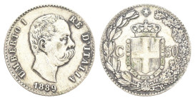 Umberto I (1878-1900) - 50 Centesimi 1889 - RARA - Ag - Gigante 42

SPEDIZIONE SOLO IN ITALIA - SHIPPING ONLY IN ITALY