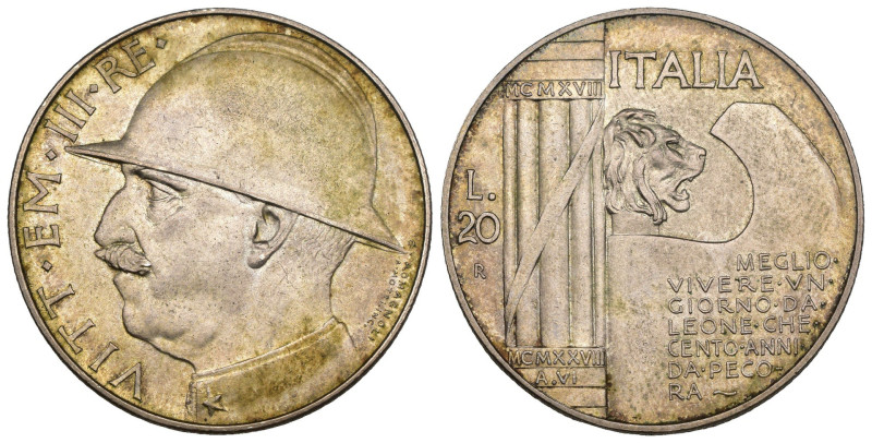 Regno d'Italia - Vittorio Emanuele III (1900-1943) 20 Lire Cappellone 1928 - Gig...