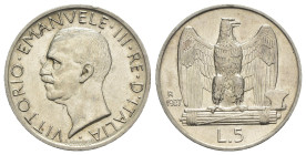 Vittorio Emanuele III (1900-1943) - 5 Lire Aquilotto 1927 ** (Gig. 74a) Ag. - 

SPL+

SPEDIZIONE SOLO IN ITALIA - SHIPPING ONLY IN ITALY