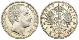 Vittorio Emanuele III (1900-1943) - 2 Lire 1902 Aquila Sabauda - RARA - Ag - Gig. 90

qSPL

SPEDIZIONE SOLO IN ITALIA - SHIPPING ONLY IN ITALY