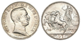 Vittorio Emanuele III (1900-1943) - 1 Lira "Quadriga Briosa" 1916 - Gig.138 - RARA - Ag

qFDC

SPEDIZIONE SOLO IN ITALIA - SHIPPING ONLY IN ITALY