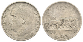 Vittorio Emanuele III (1900-1943) - 50 Centesimi Leoni 1919 - C/ rigato - Gigante 163

qBB

SPEDIZIONE SOLO IN ITALIA - SHIPPING ONLY IN ITALY