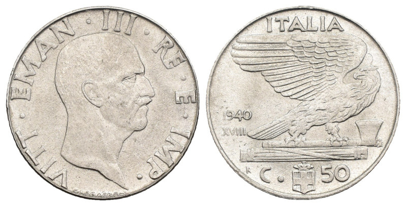 Vittorio Emanuele III (1900-1943) - 50 Centesimi Imnpero 1940 XVIII - Ac - Gigan...