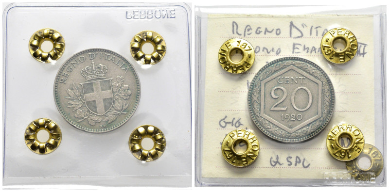 Vittorio Emanuele III (1900-1943) - 20 Centesimi Esagono 1920 - Gigante 216 - Pe...