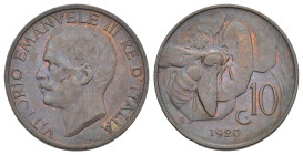 Vittorio Emanuele III (1900-1943) - 10 Centesimi "Ape" 1920 - Gig.229 - Cu

qFDC

SPEDIZIONE SOLO IN ITALIA - SHIPPING ONLY IN ITALY