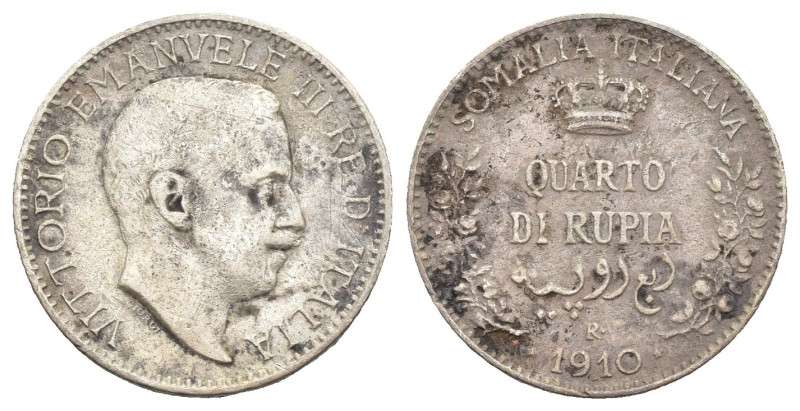 Somalia Italiana - 1/4 di Rupia 1910 - Ag - Gigante 14

MB/BB

SPEDIZIONE SO...