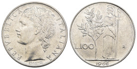 Repubblica Italiana (dal 1946) - Monetazione in Lire (1946-2001) - 100 Lire "Minerva" 1966 - P.2162 - Ac

qFDC 

SPEDIZIONE IN TUTTO IL MONDO - WO...