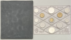 Monetazione in lire (1946-2001) - Divisionale composto da 11 Valori 1987 - Presente commemorativa in Ag - Folder di Zecca

FDC

SPEDIZIONE IN TUTT...