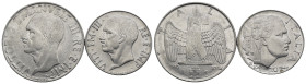 Regno d'Italia - Vittorio Emanuele III (1900-1943) - Lotto di 2 monete da 1 Lira 1940 e 20 Centesimi 1942 (data incompleta e mancanza di metallo)

S...