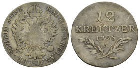 Austria - Francesco II (1792 - 1806) - 12 Kreuzer 1795 - Mistura - Gr. 4,50 - KM# 2137

MB+

SPEDIZIONE SOLO IN ITALIA - SHIPPING ONLY IN ITALY