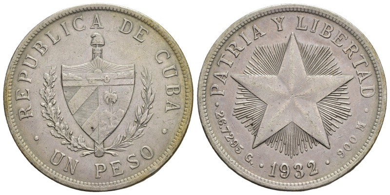 Cuba - Prima Repubblica (1902-1906, 1909-1959) - 1 Peso 1932 - Ag - KM#15.2

S...