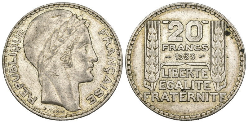 Francia - 20 Franchi 1933 - Ag - F# 400

BB

SPEDIZIONE SOLO IN ITALIA - SHI...